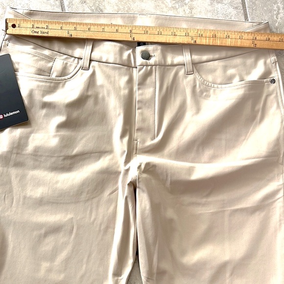 New w/tags Lululemon ABC Slim-Fit Pant 30” L Warpstreme Color Trench 38 Waist - Picture 11 of 12